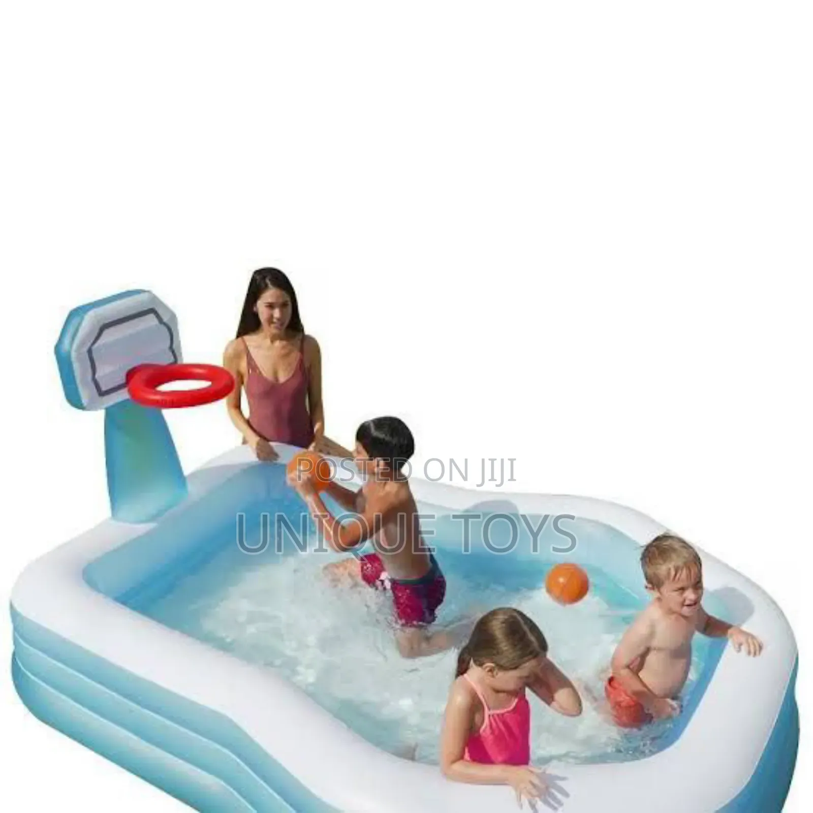 Intex Shootin' Hoops Family Swimming Pool, Inflatable 