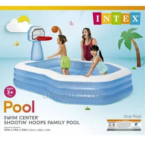 Intex Shootin' Hoops Family Swimming Pool, Inflatable 