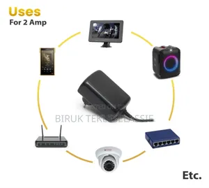 12v. 2a.Power Adapter (2in 1 Conector)