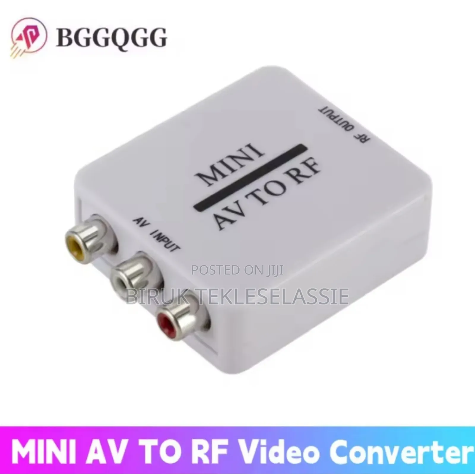 Mini AV (RCA) to RF (Coaxial) Converter