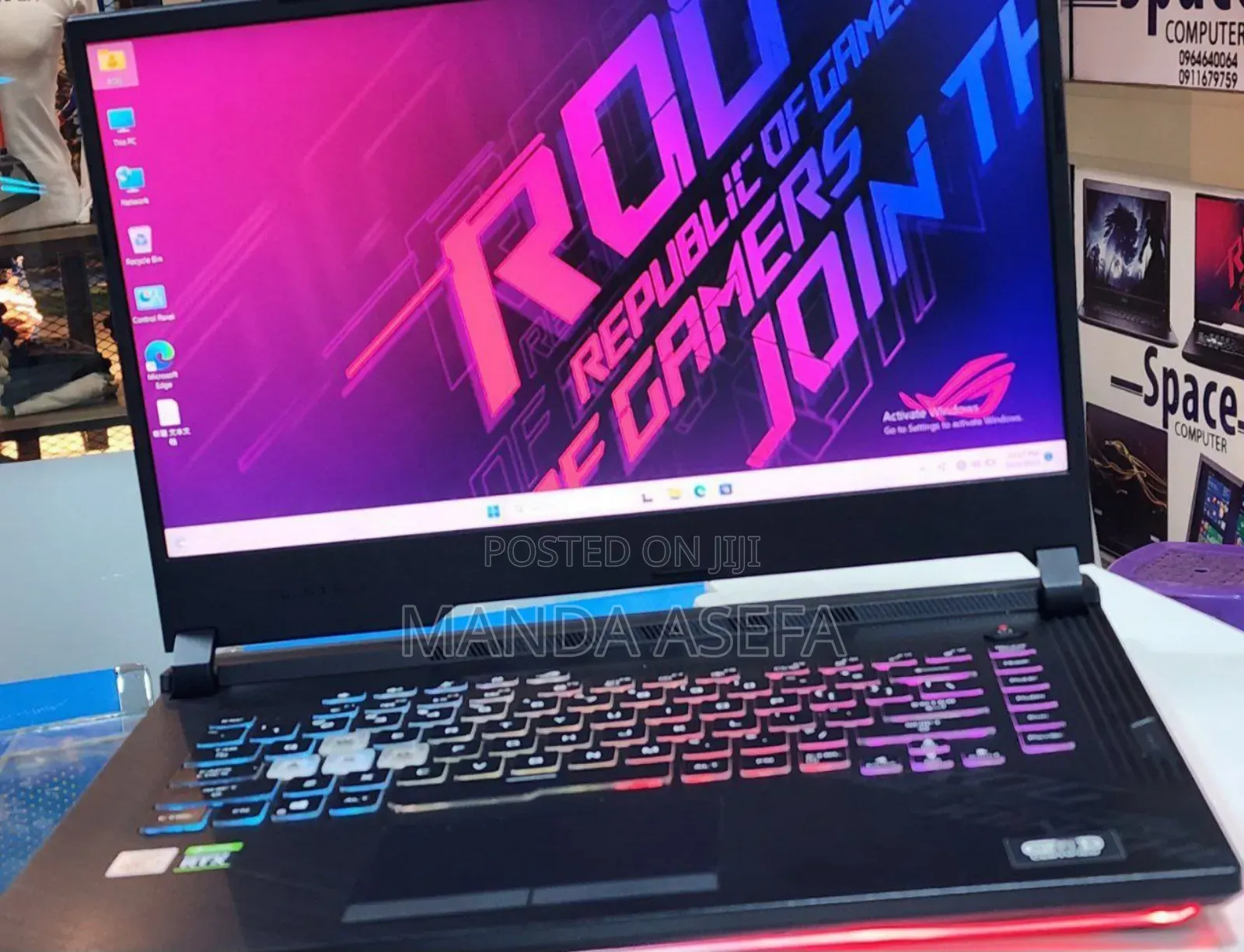 New Laptop Asus ROG Strix G15 16GB Intel Core I7 SSD 1T