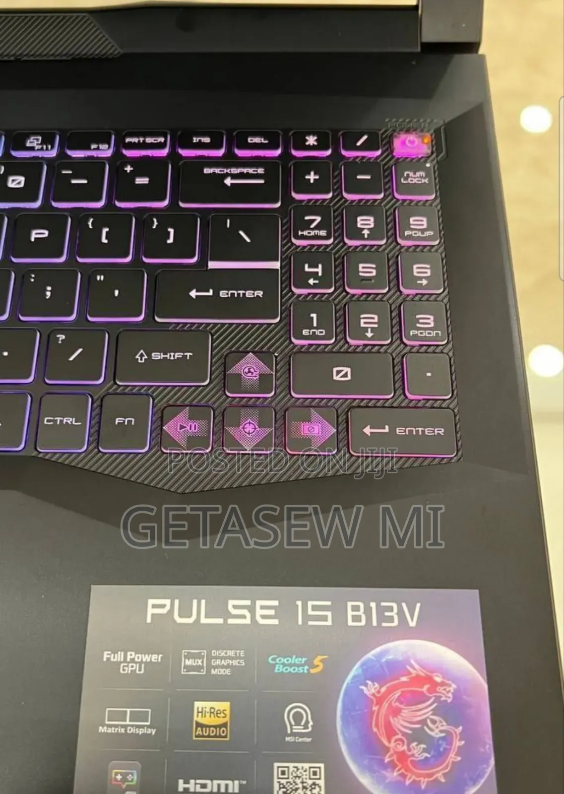 New Laptop MSI Pulse GL66 8GB Intel Core I9 SSD 1T