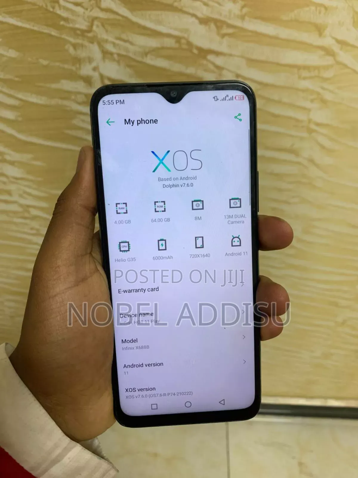 Infinix Hot 11 Play 64 GB Black