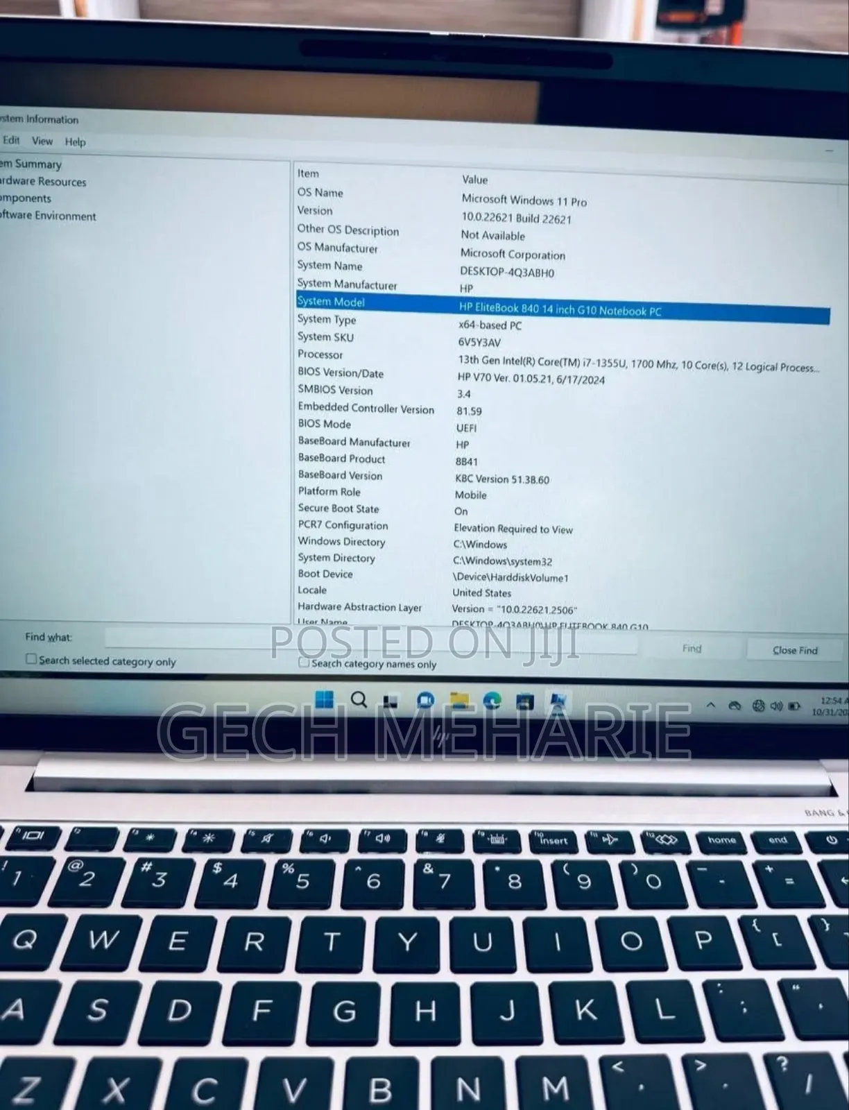 New Laptop HP EliteBook 840 10 16GB Intel Core I7 SSD 512GB