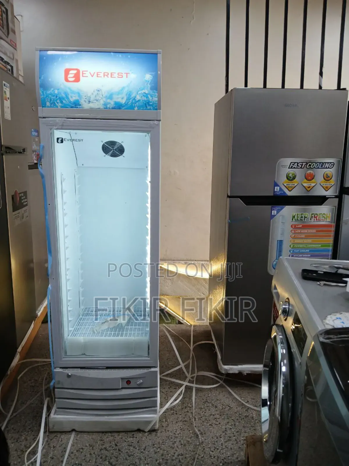 Everest 270 Display Fridge Discount For Gena ገና