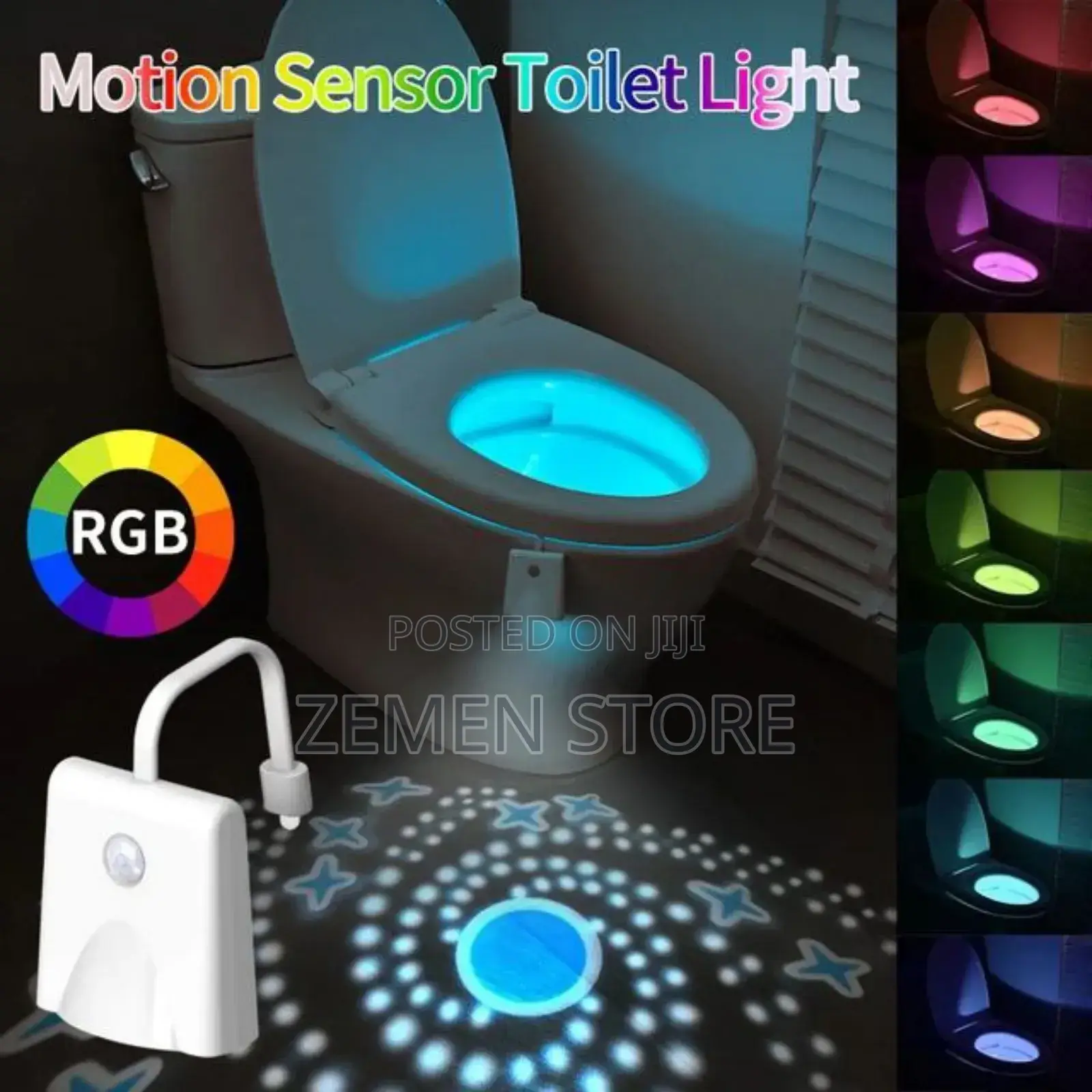 Motion Detector Toilet Light