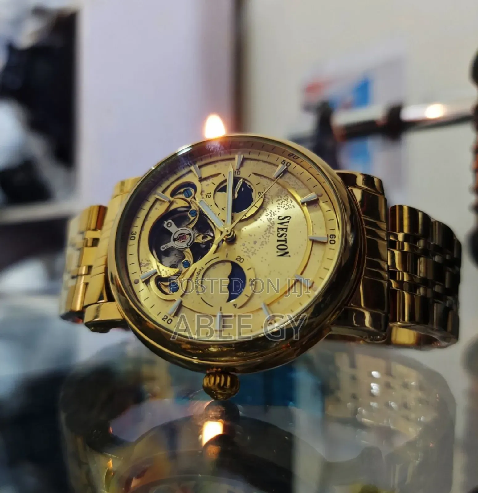 Sveston Galaxy Stars Waterproof Automatic Mechanical Watch