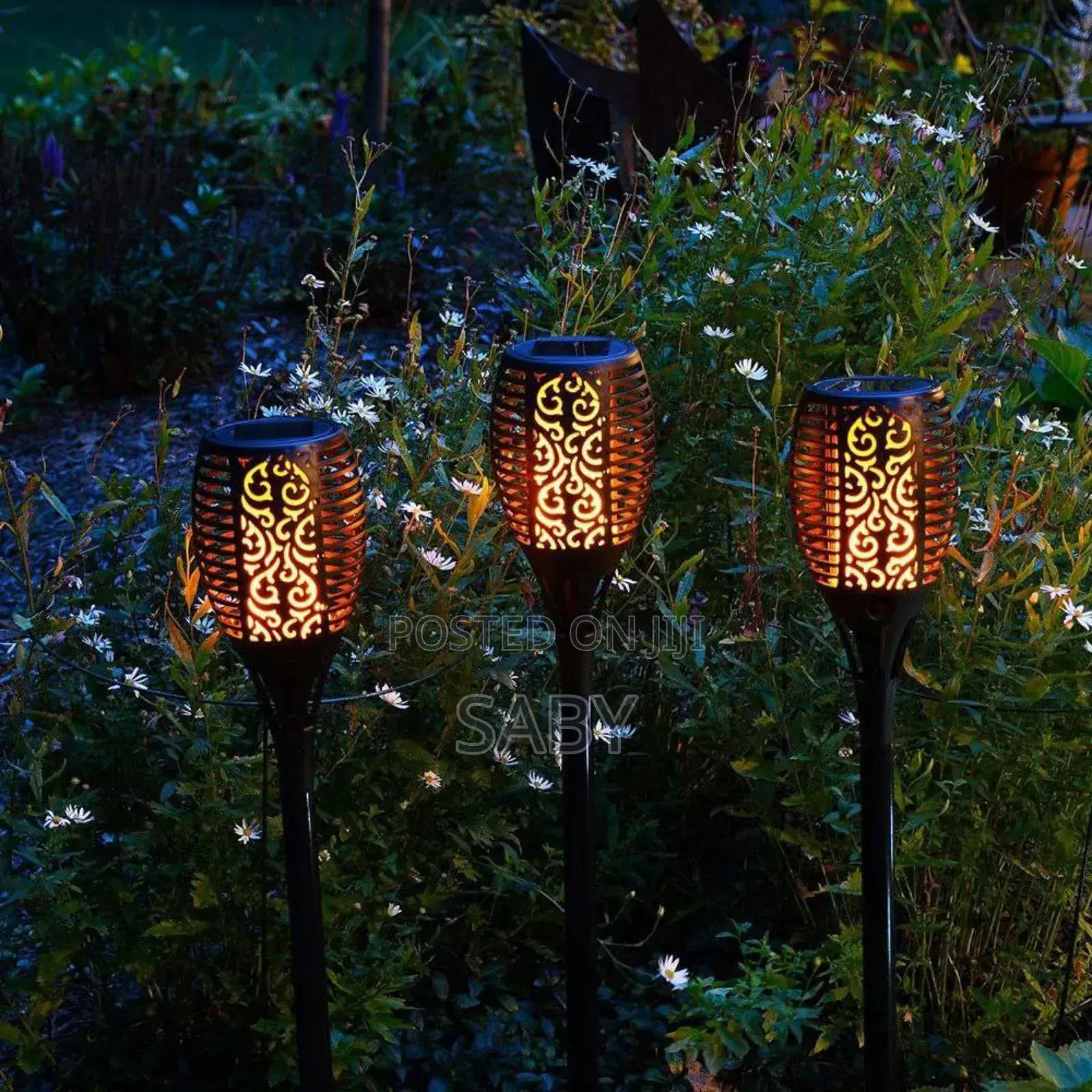 Solar Powered Flame LED Light