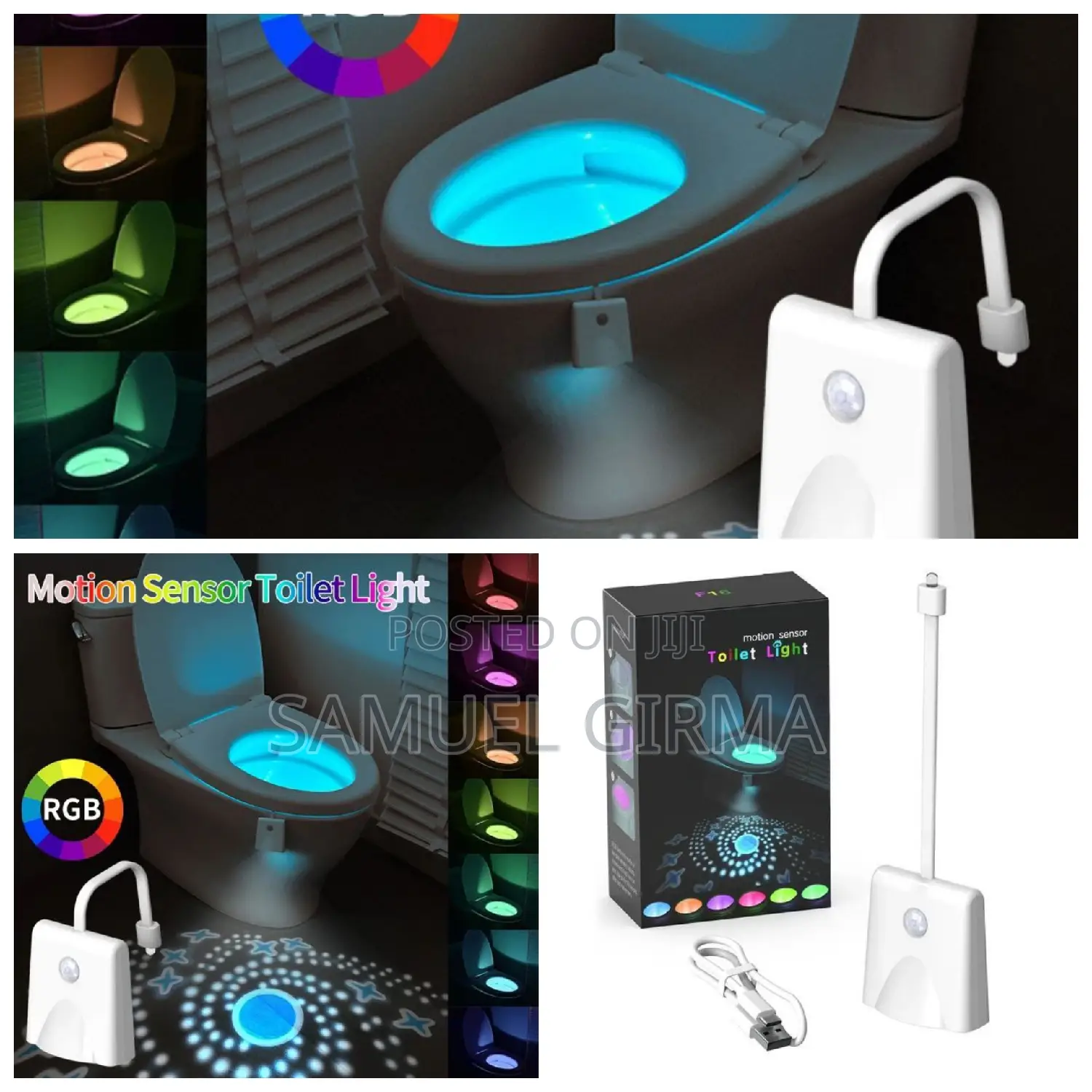  Motion Sensor Toilet Light