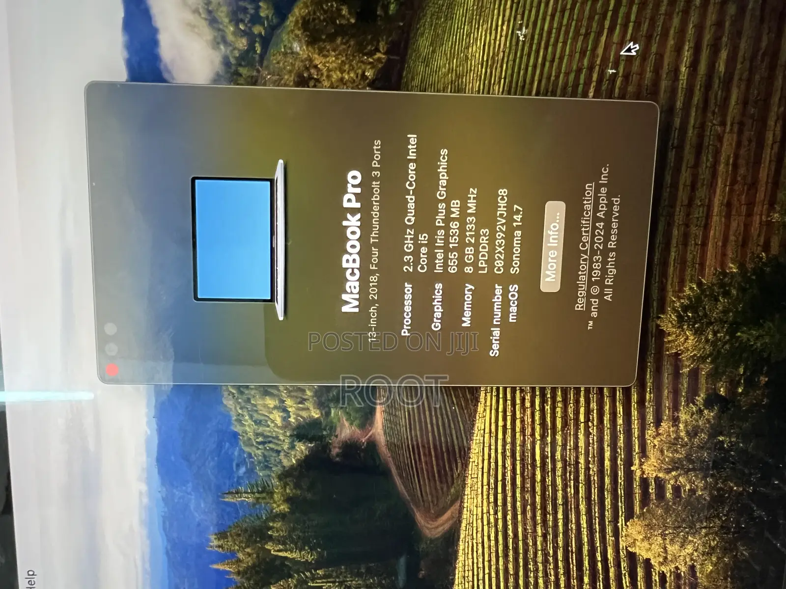 Laptop Apple MacBook Pro 2018 8GB Intel Core I5 SSD 256GB