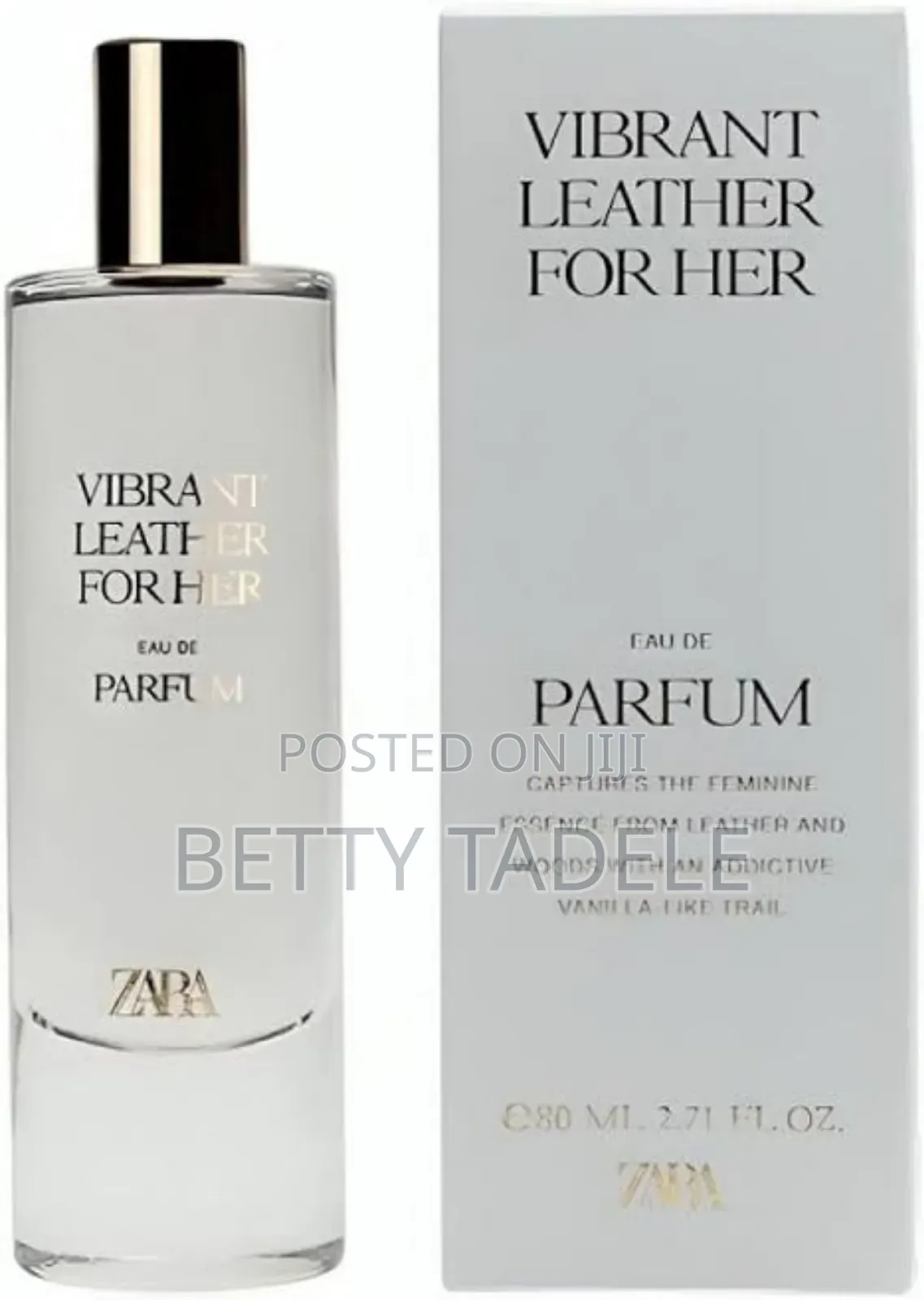 ZARA Vibrant Leather for Her EDP 80 ML (2.71 Fl. Oz).