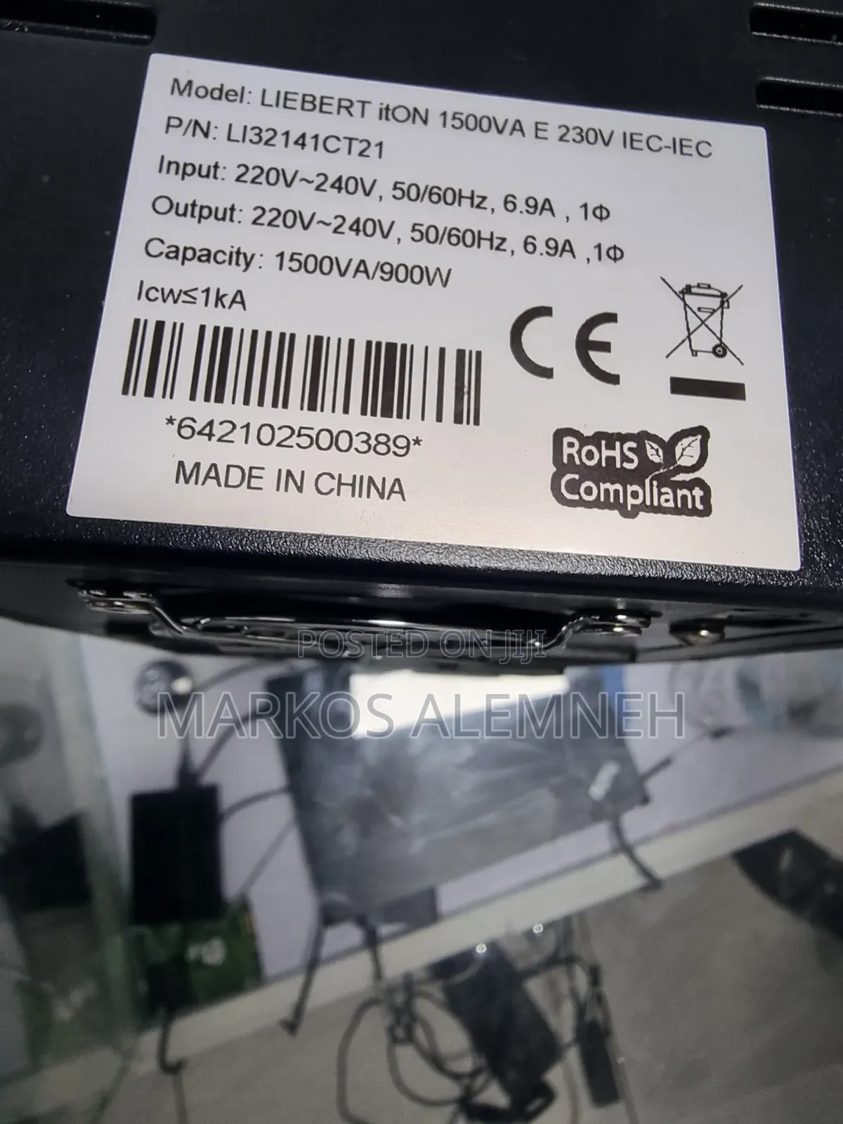 Brand New Ups Vertiv Liebert Iton 1500av E 230v Ies -Ies