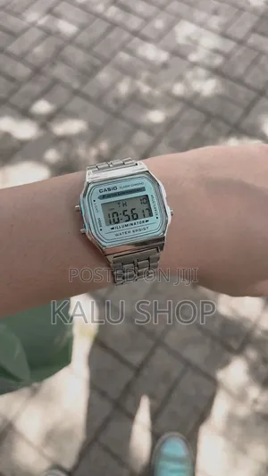 CASIO Men's Vintage Silver DIGITAL WATCH