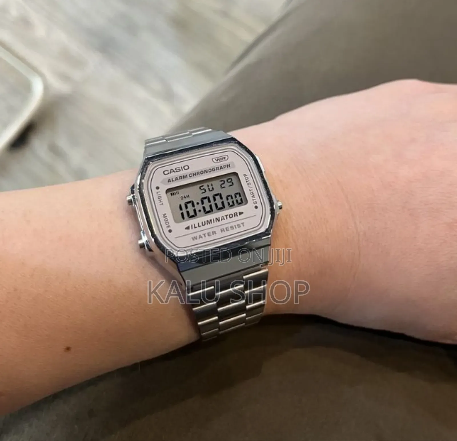 CASIO Men's Vintage Silver DIGITAL WATCH