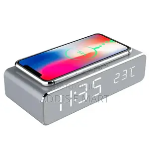 Wireless Charging Clock Alarm