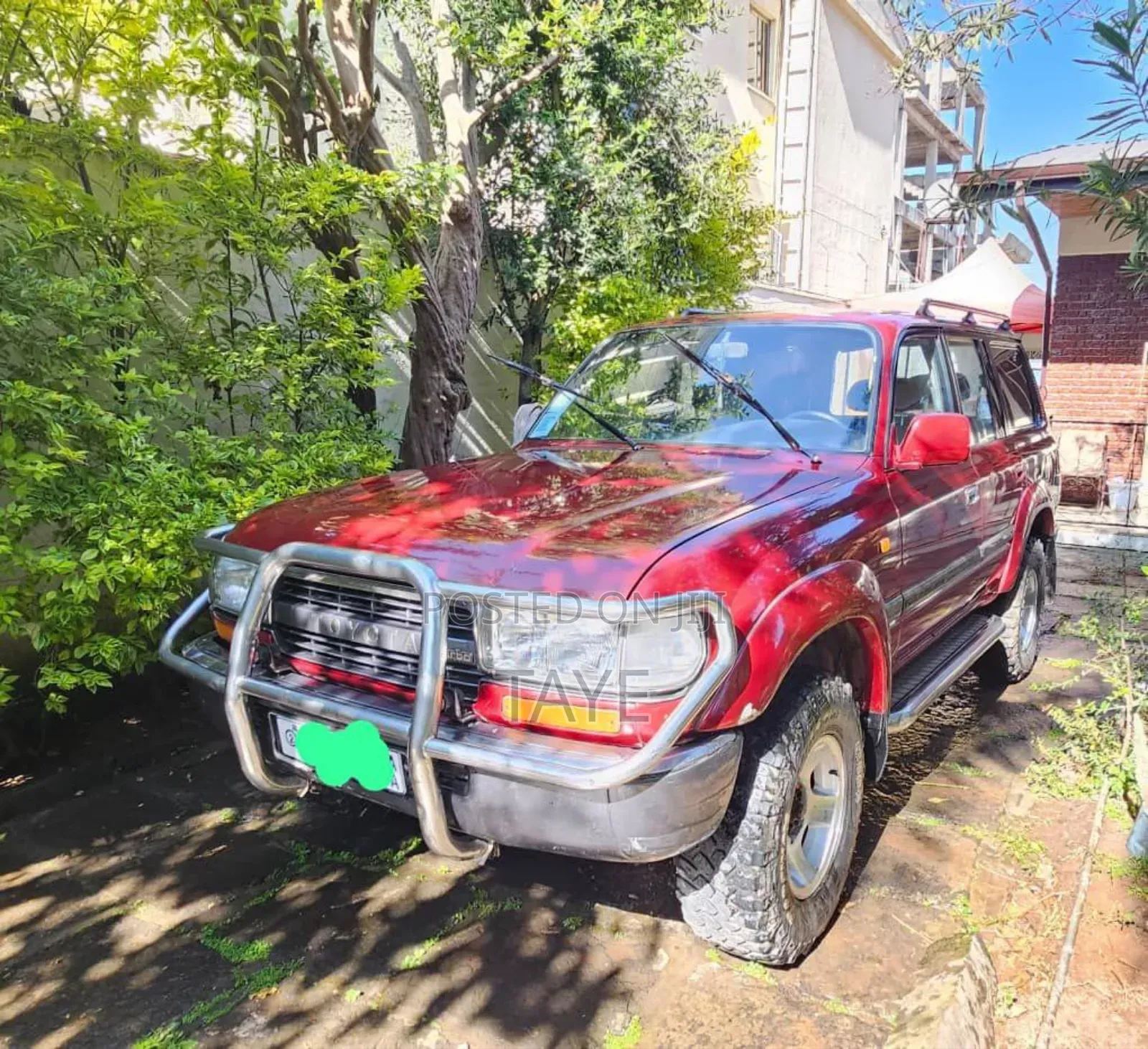 Toyota Land Cruiser 1991 Red