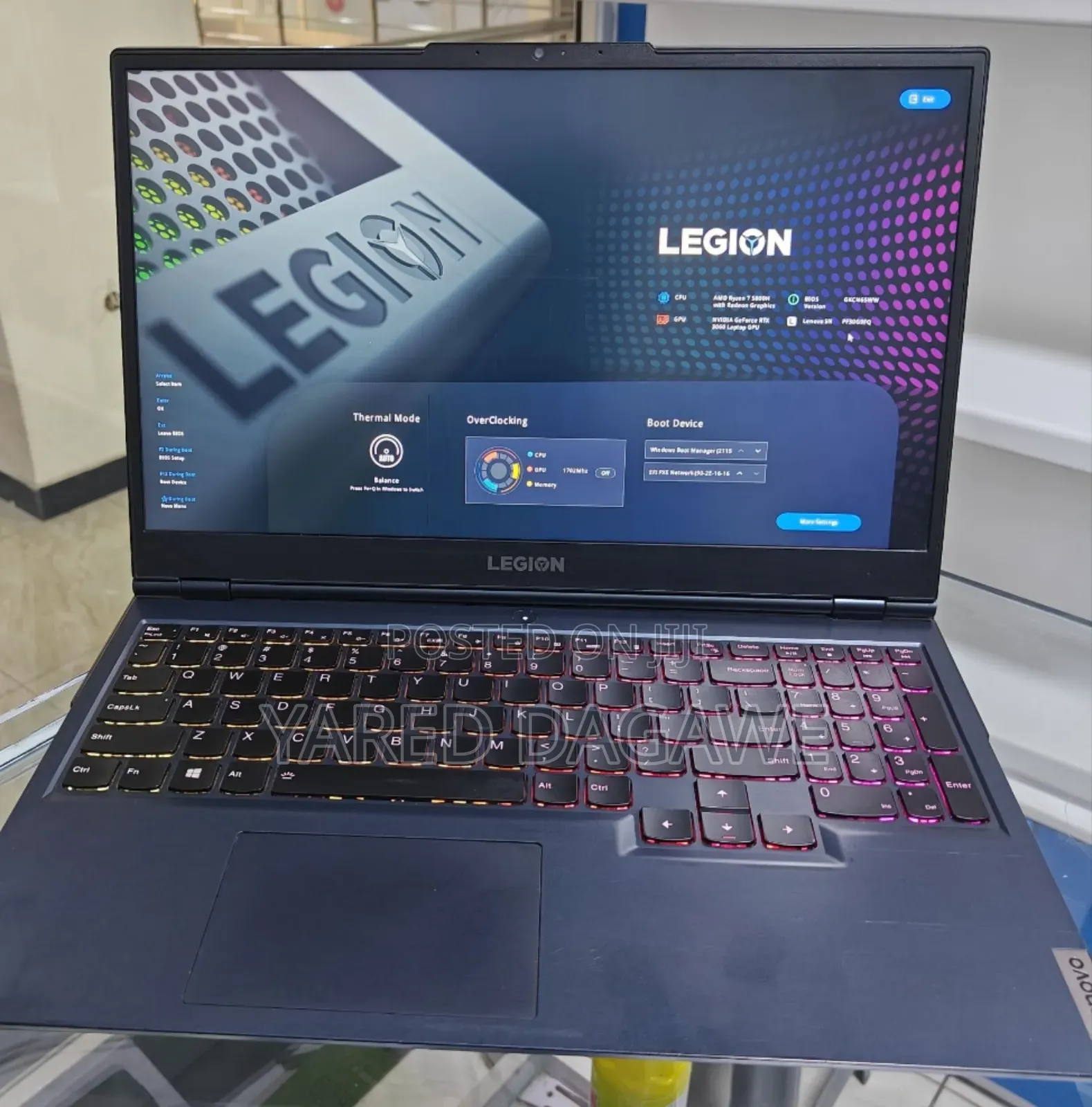New Laptop Lenovo Legion 5 16GB AMD Ryzen 7 SSD 1T