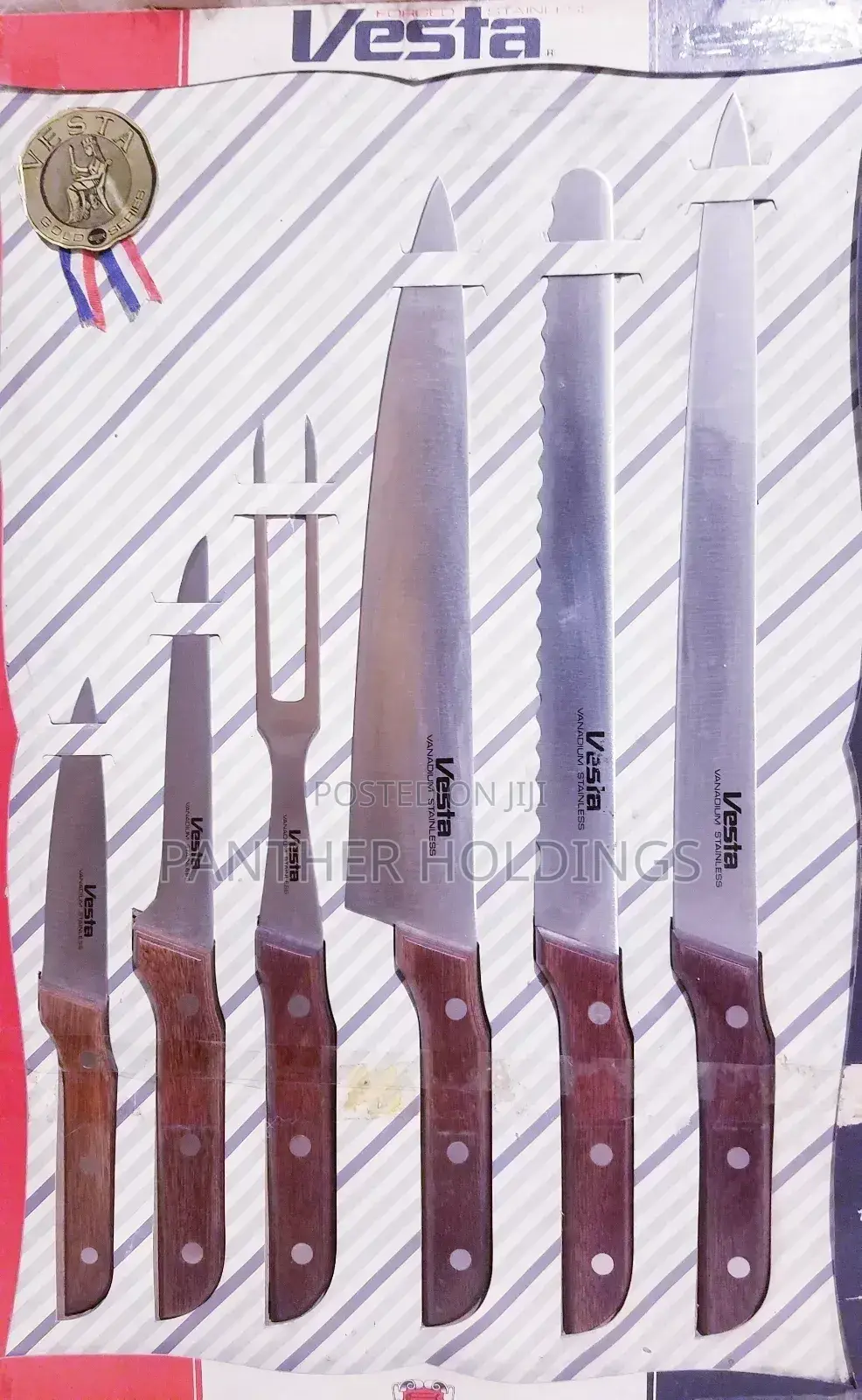 Made in Japan Vesta Gold Series Vanadium Stainless Knife Set
