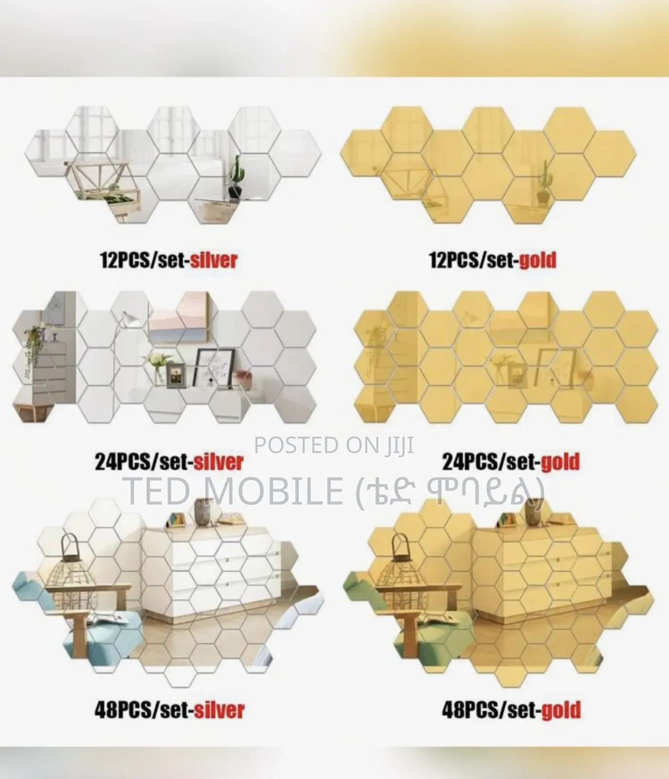 Hexagonal Acrylic Mirror