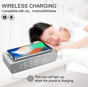 Smart Wireless Charger Pad With Alarm Clock