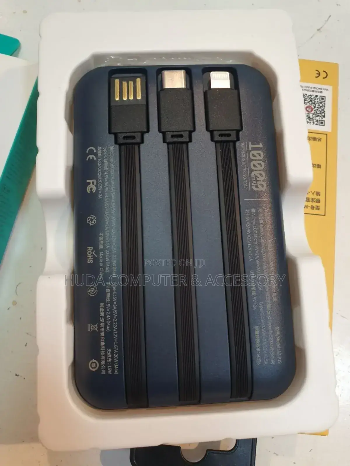 Wiress Power Bank (Fast Charging )