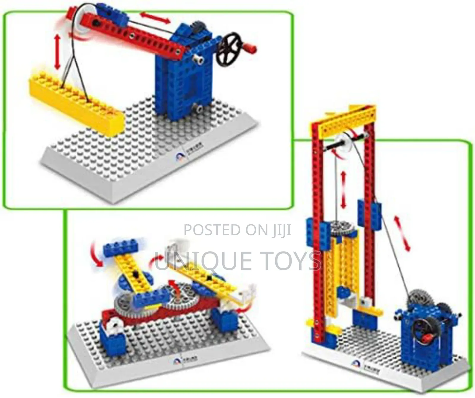 3-in-1 Mechanical Engineering Building Blocks STEM Toy