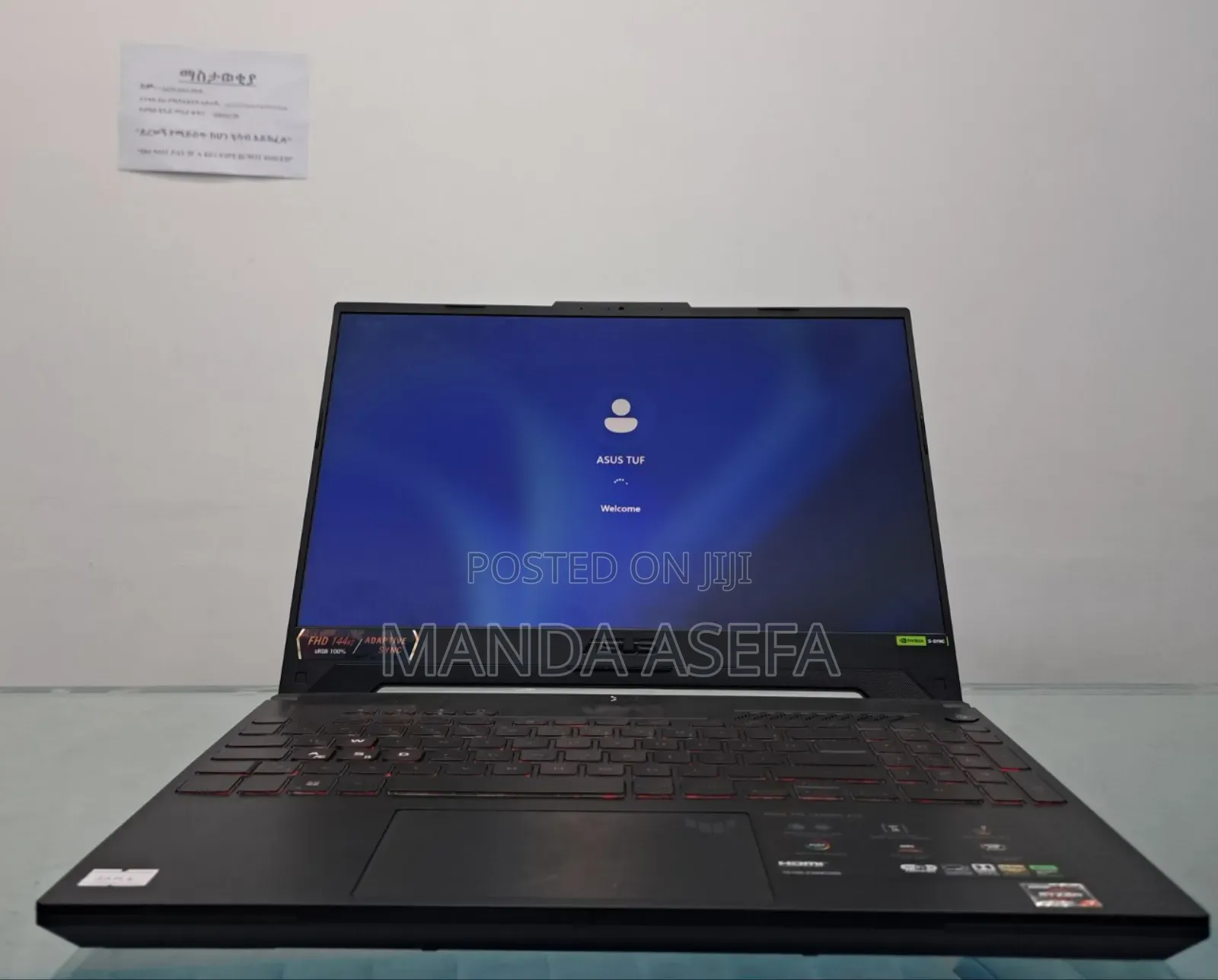 New Laptop Asus TUF Gaming A15 16GB AMD Ryzen 7 SSD 512GB