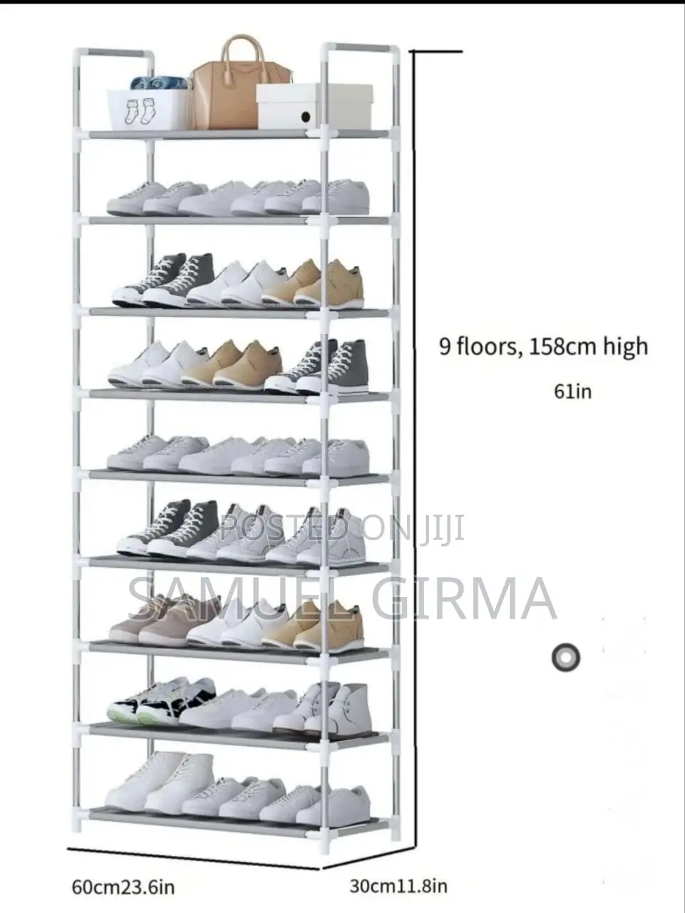 27 Pair Shoe Rack