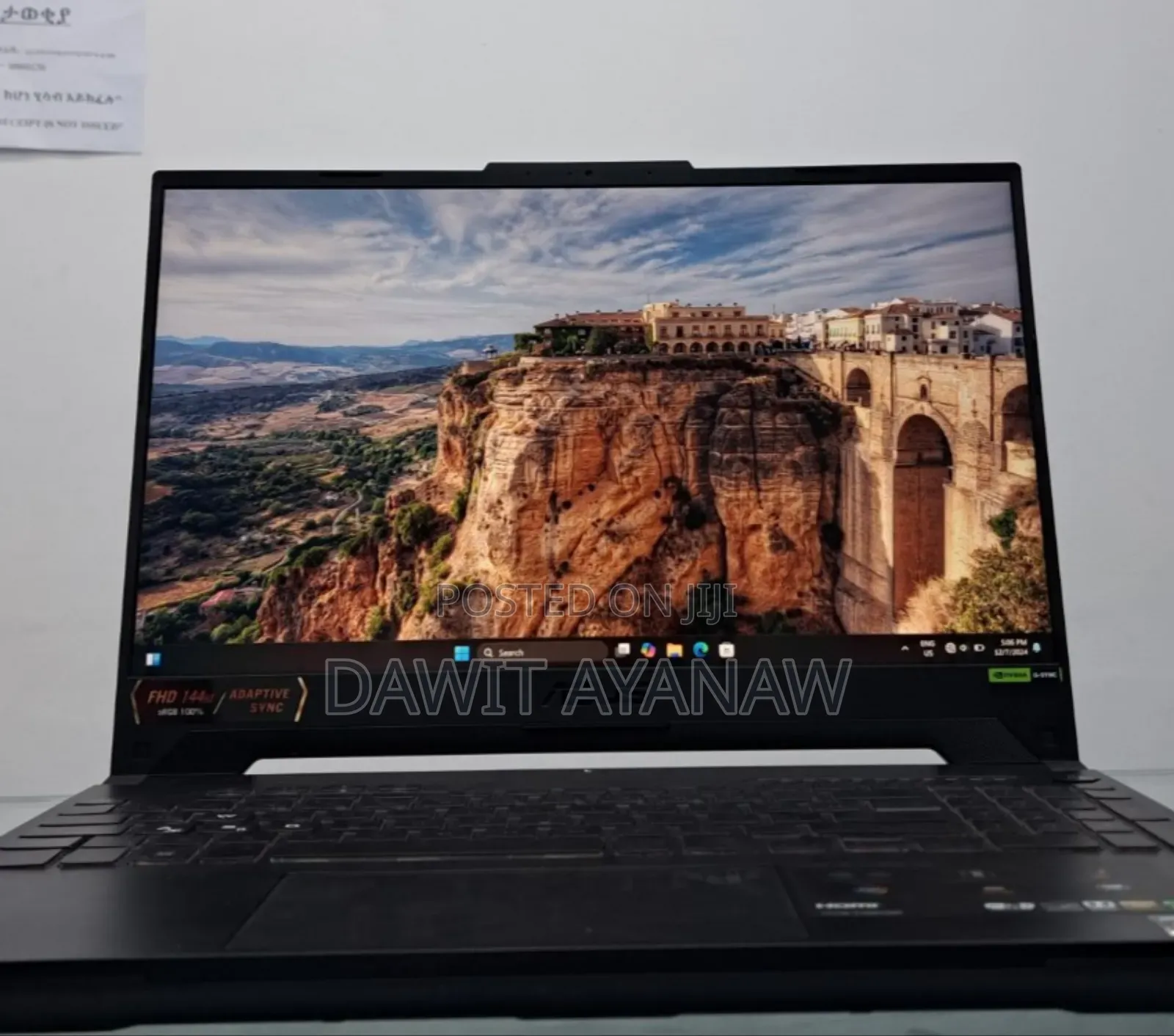 New Laptop Asus TUF Gaming A15 16GB AMD Ryzen 7 SSD 512GB