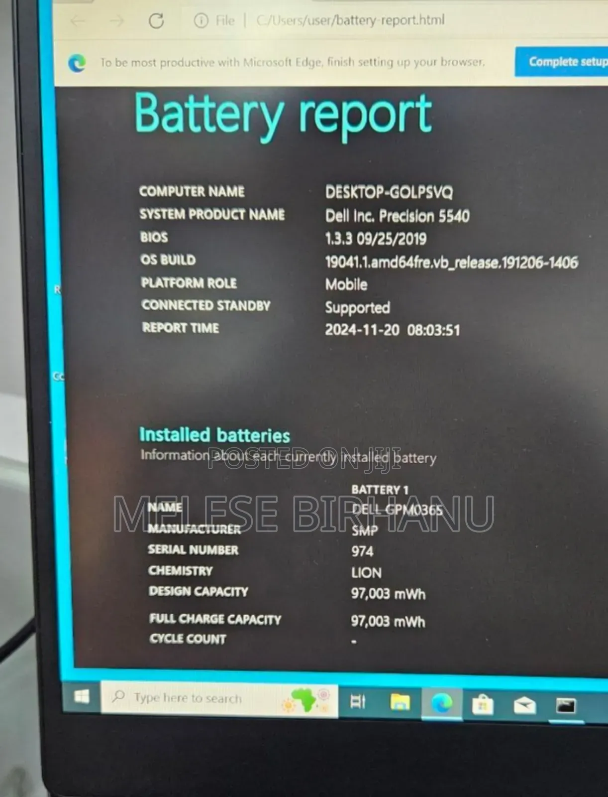 New Laptop Dell Precision 5540 16GB Intel Core I7 SSD 512GB