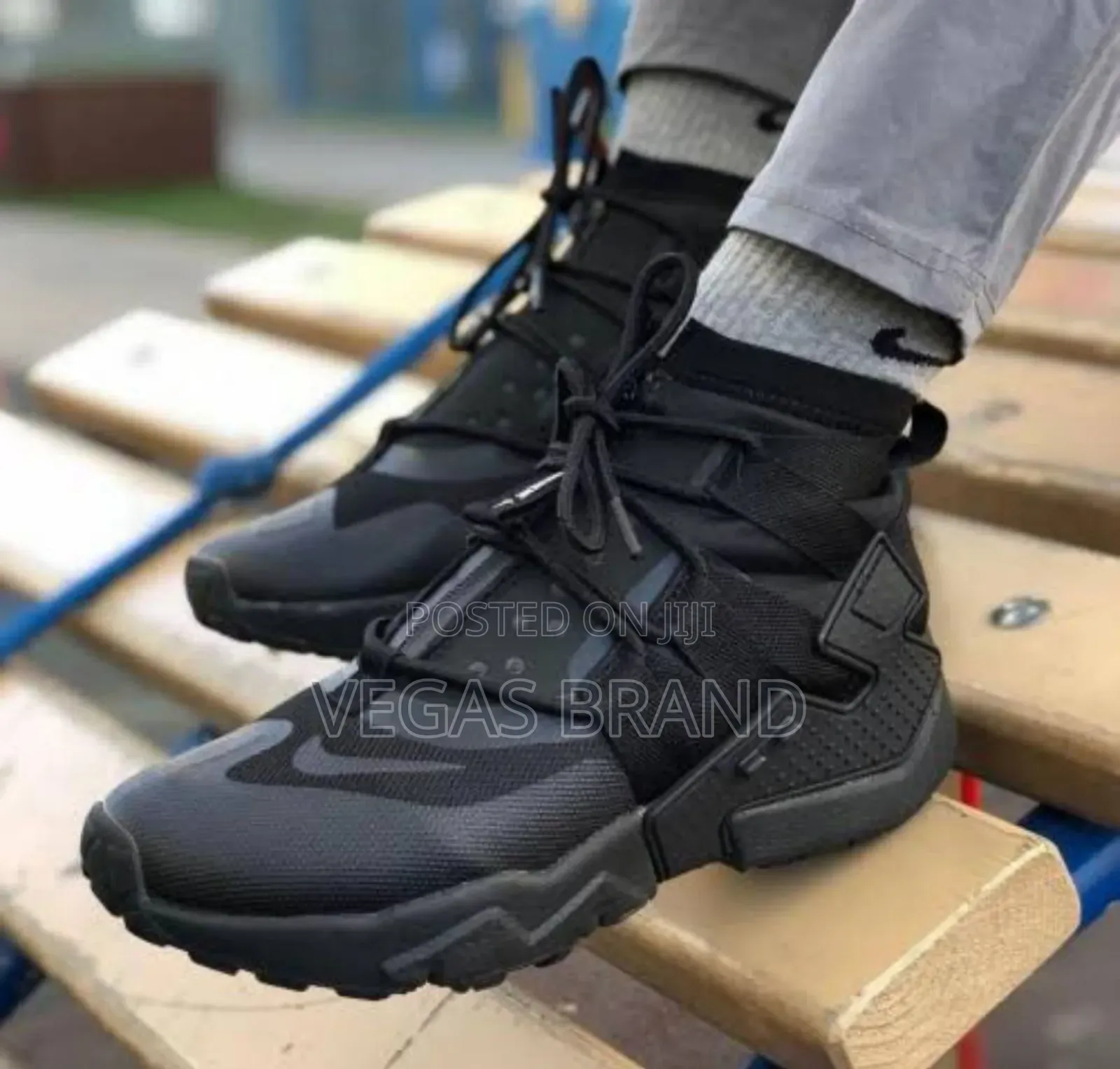 Nike Huarache Gripp Black Boots Super Master Quality Shoes