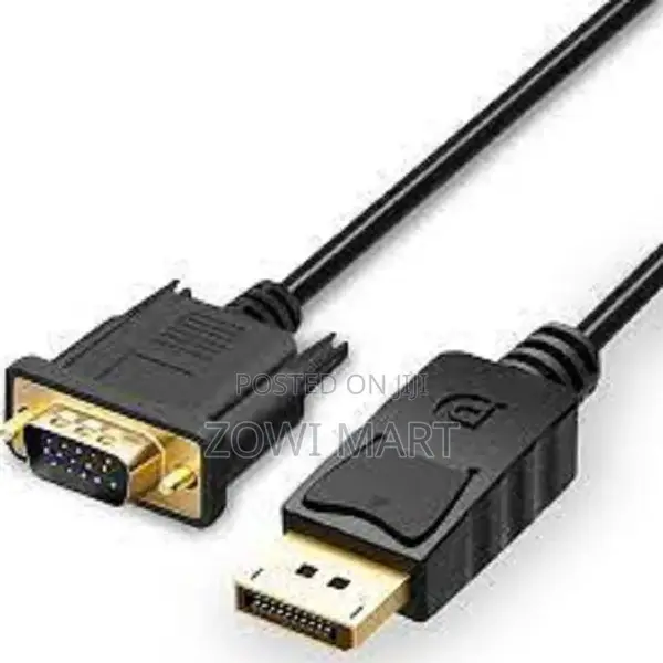 Displayport to VGA Cable Adapter Gold Plated