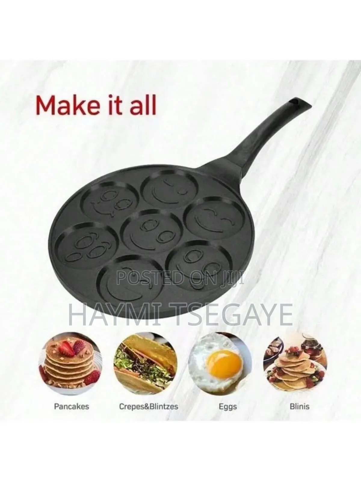  Momcoc Smiley Face Non Stick Pancake Pan