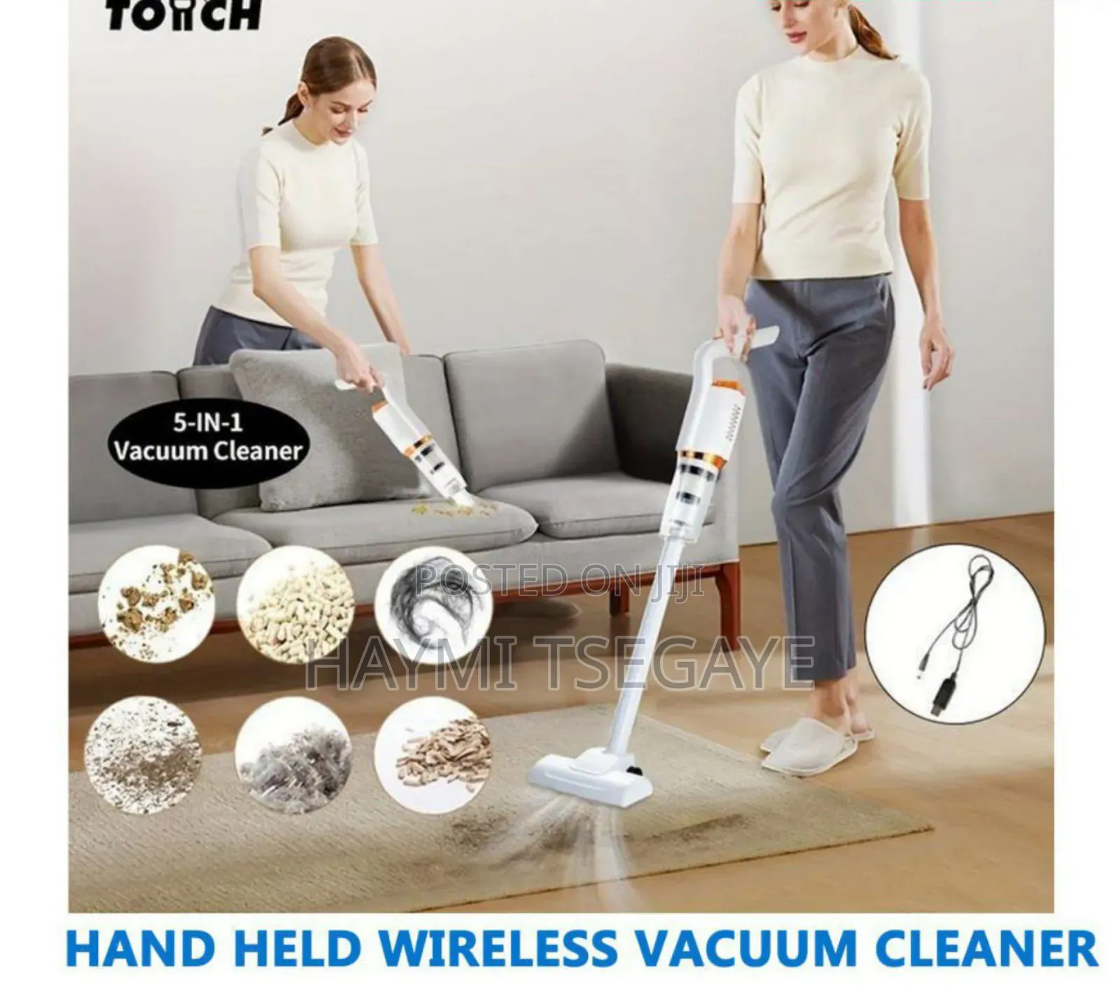 Portable Wireless Home and Car Vacuum Cleaner