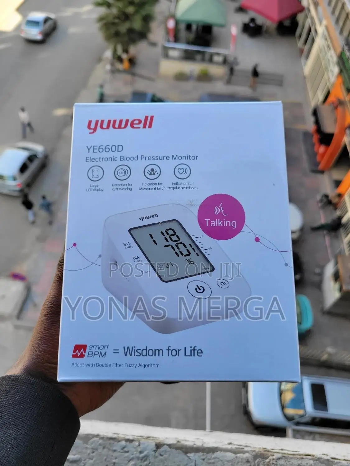 Digital Blood Pressure Monitor长bp Machine舞rechargable Bpመለኬያ