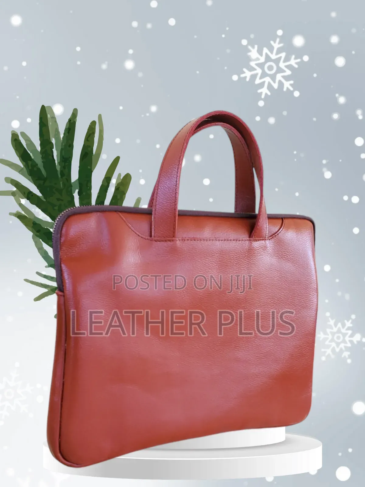 Slim Leather Laptop Bag