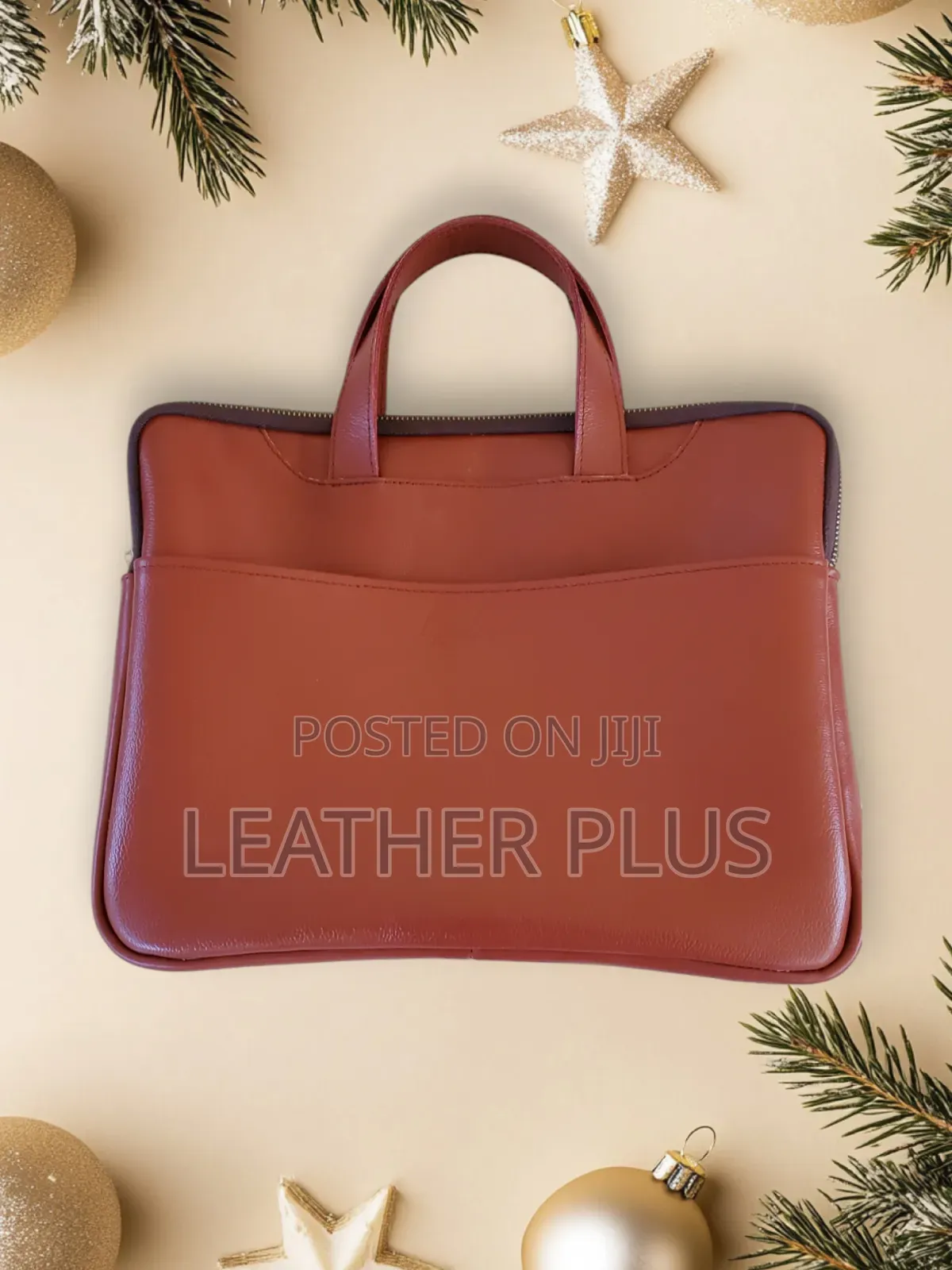 Slim Leather Laptop Bag