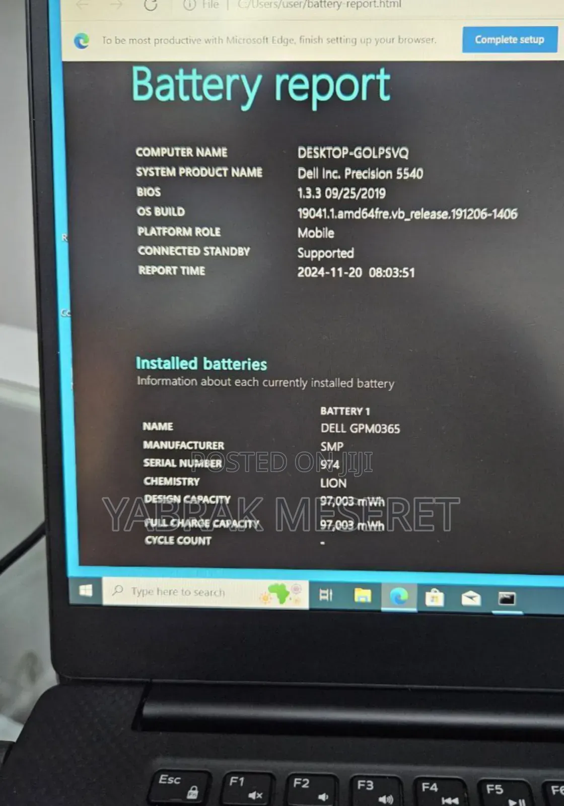 New Laptop Dell Precision 5540 16GB Intel Core I7 SSD 512GB