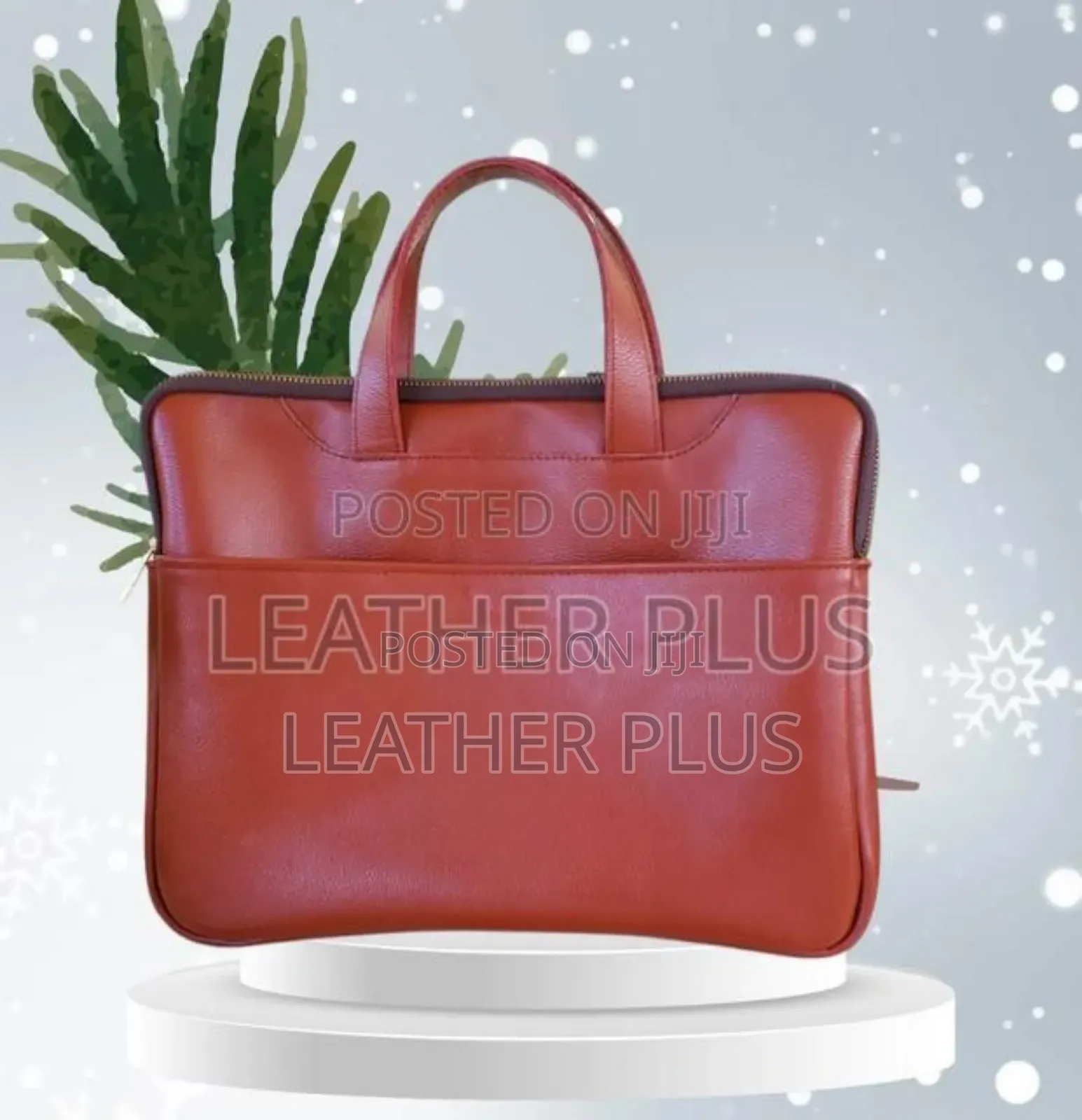 Slim Leather Laptop Bag