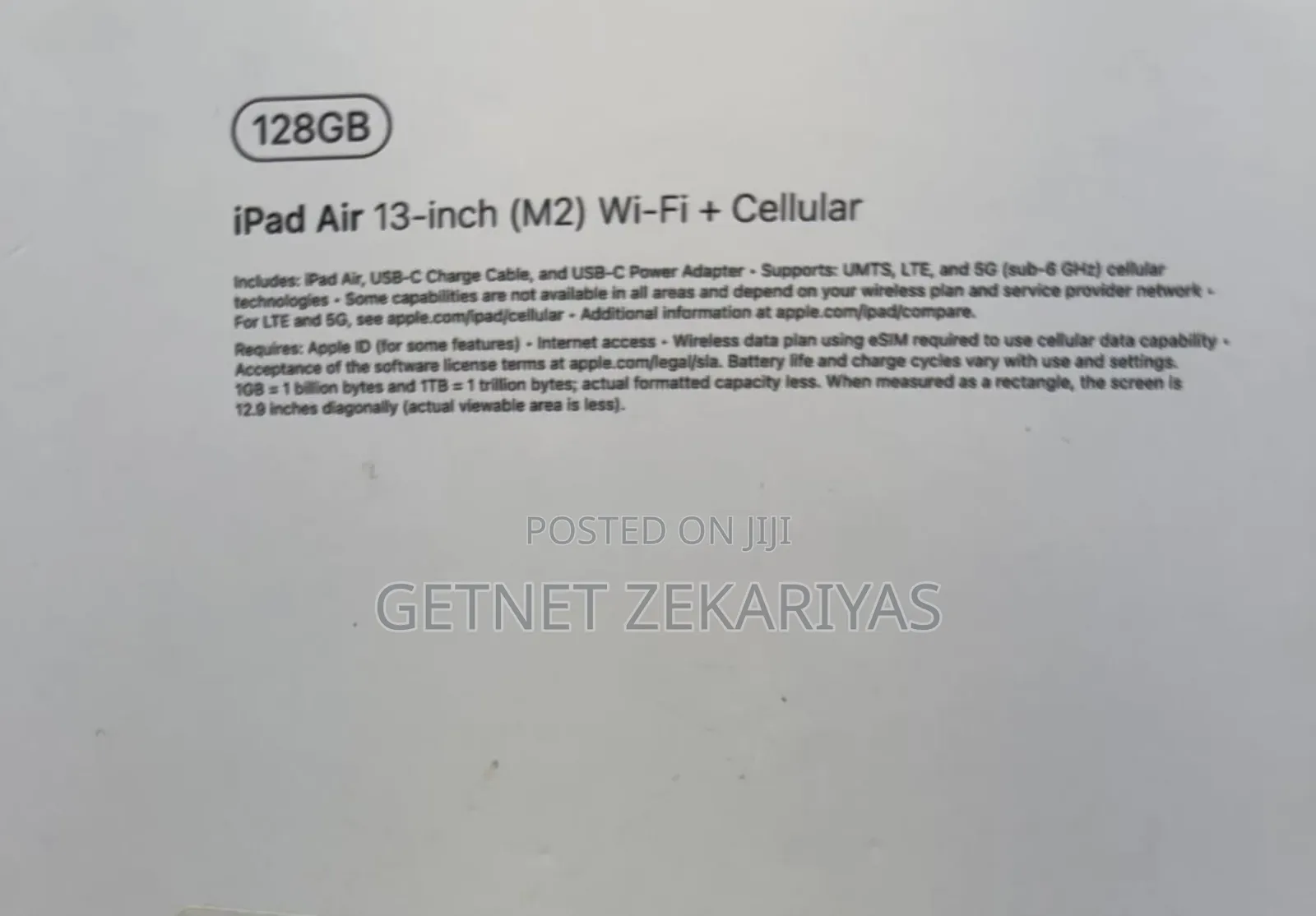 New Apple iPad Air 2 128 GB