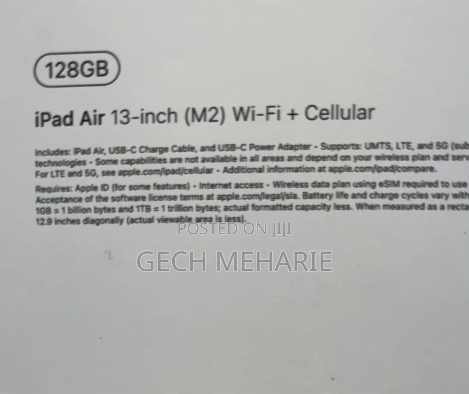 New Apple iPad Air 2 128 GB
