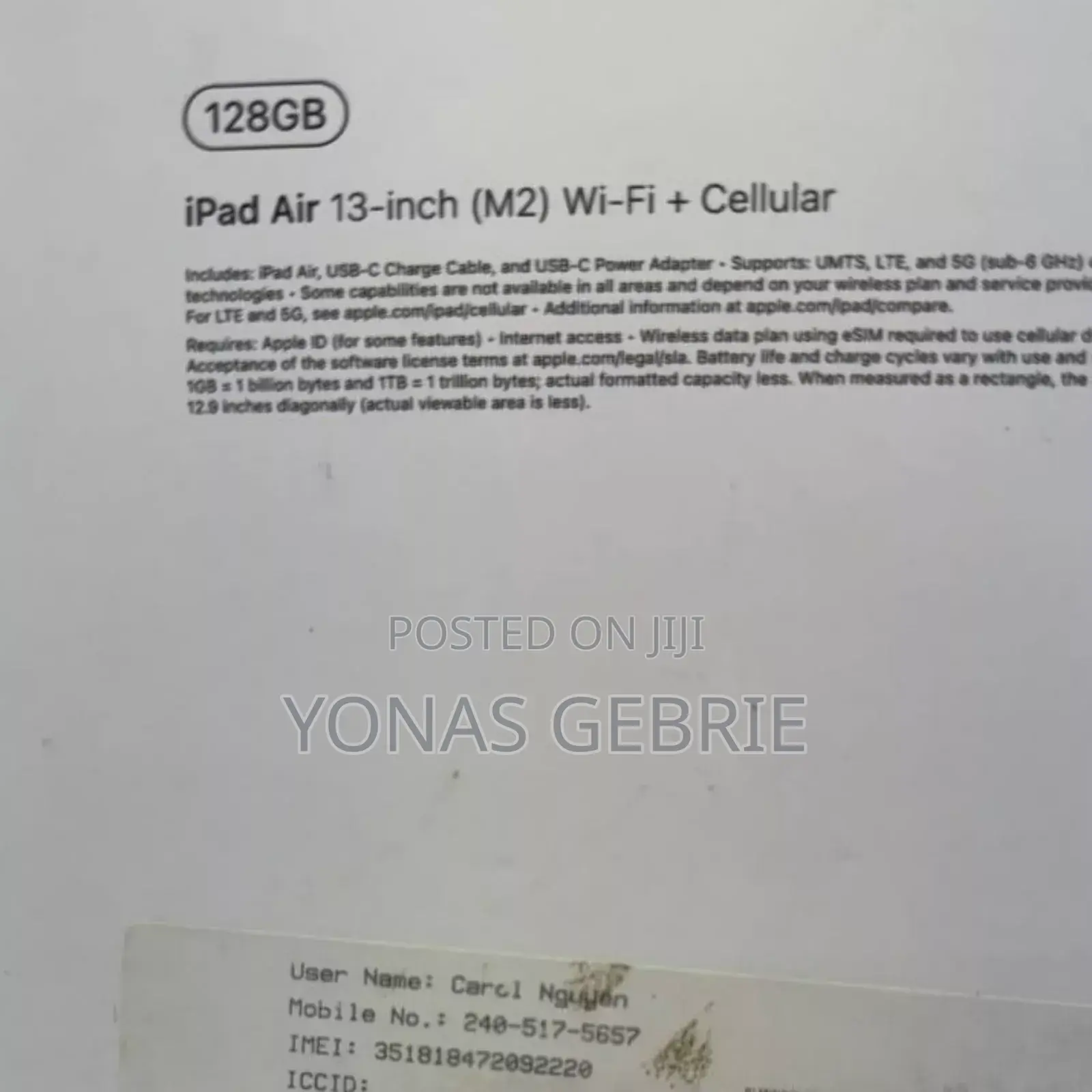 New Laptop Apple MacBook 4GB SSD 256GB