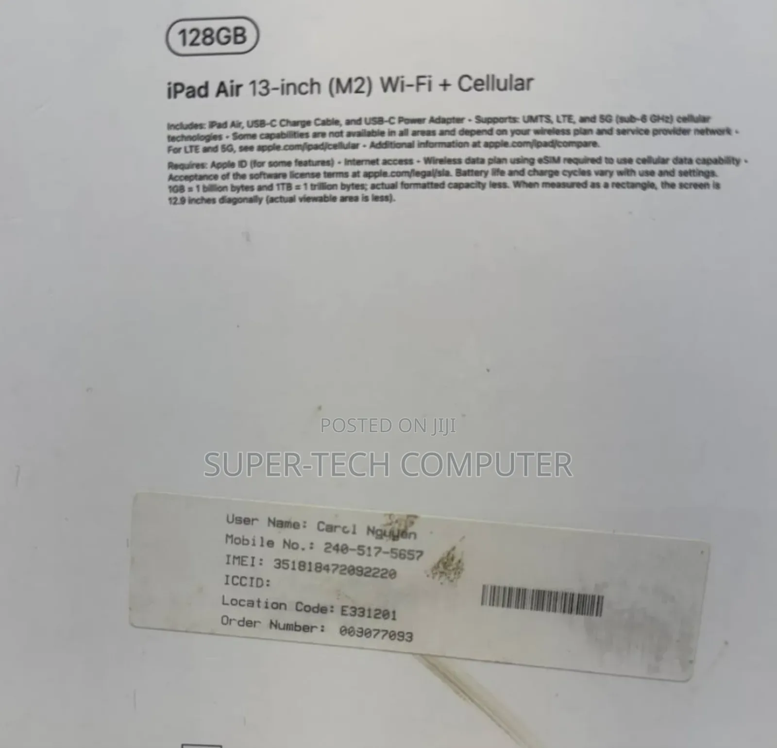 New Apple iPad Pro 11 (2021) 256 GB Gray