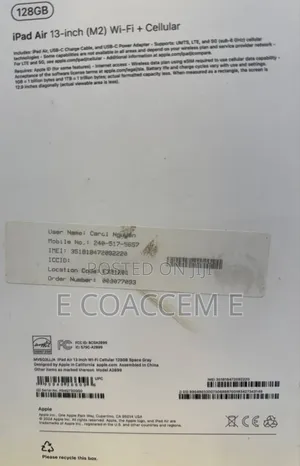 New Apple iPad Pro 11 (2021) 256 GB