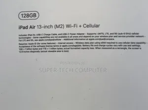 New Apple iPad Air 13 (2024) 128 GB Gray