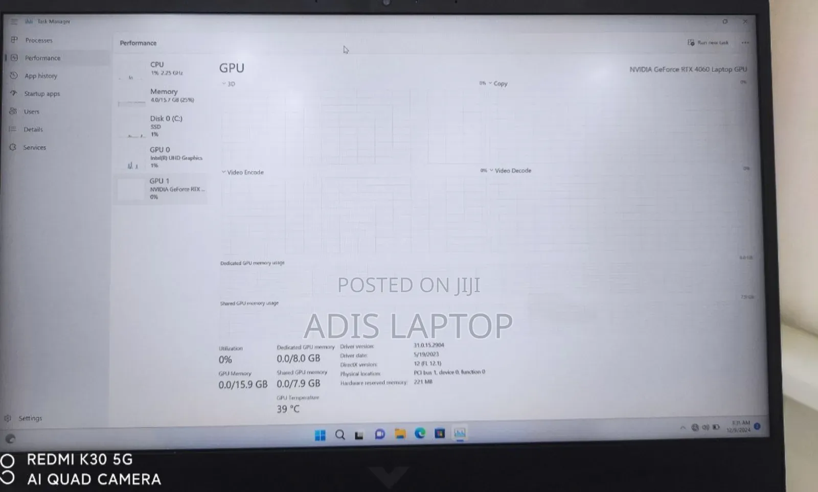 New Laptop HP Victus 15 16GB Intel Core I7 SSD 1T