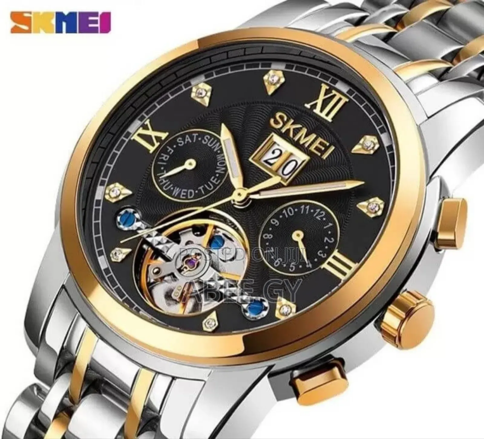 SKMEI Mechanical Automatic Day-Date Display Stainless Steel