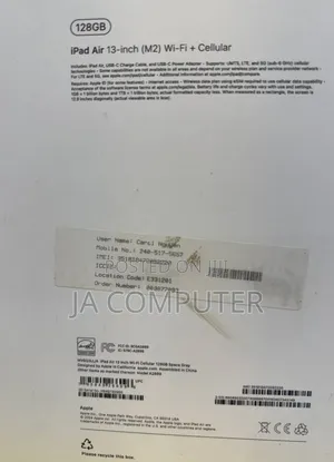 New Apple iPad Pro 11 (2024) 256 GB Silver