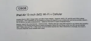 New Apple iPad Air 13 (2024) 128 GB Silver