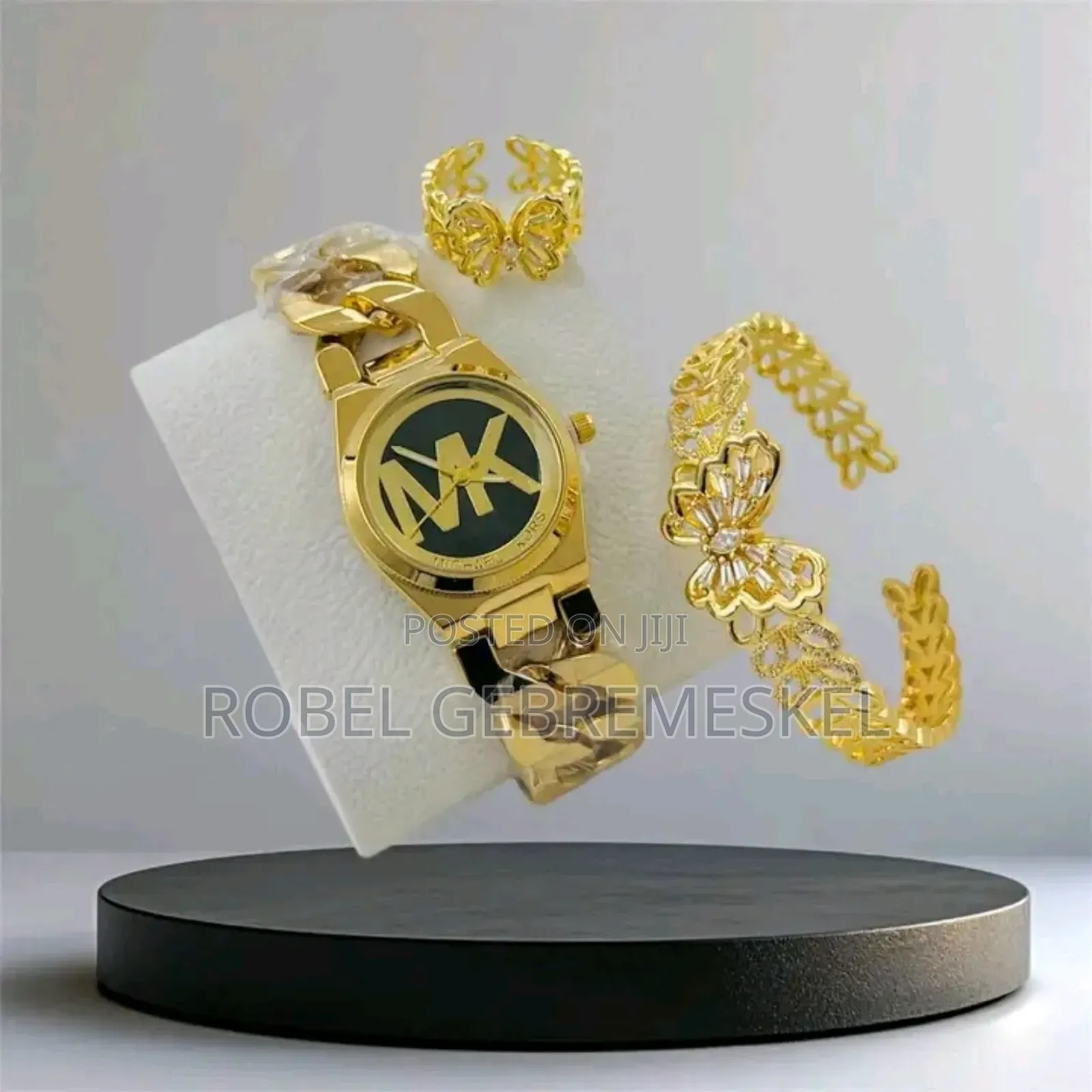 All In One Quality ሰዐት፣ብራስሌት እና ቀለበት በአንድ ላይ